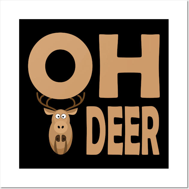 Oh deer design Wall Art by Farhad